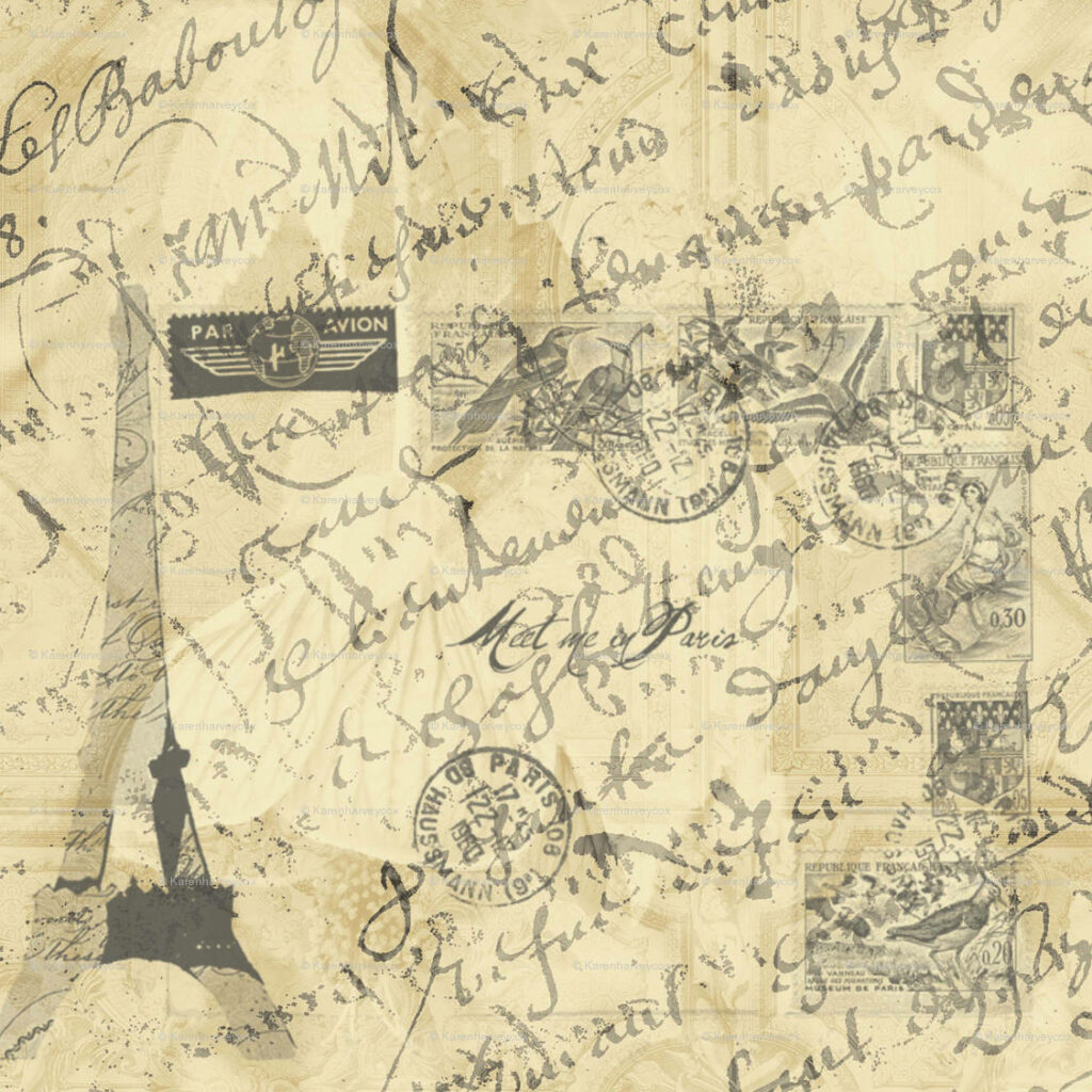 A Glimpse into the Past: A Timeless Artistry Preserved on Aged Beige Paper Wallpaper