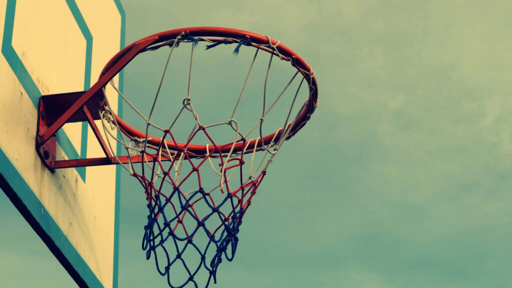 Timeless Vintage Basketball Hoop Wallpaper for Nostalgic Memories