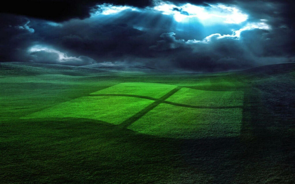 Classic Nostalgia: Iconic Windows XP Background Still Charms Users Today Wallpaper