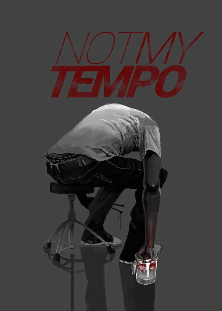 Intense Not My Tempo Art: Whiplash-Inspired Musical Passion Wallpaper