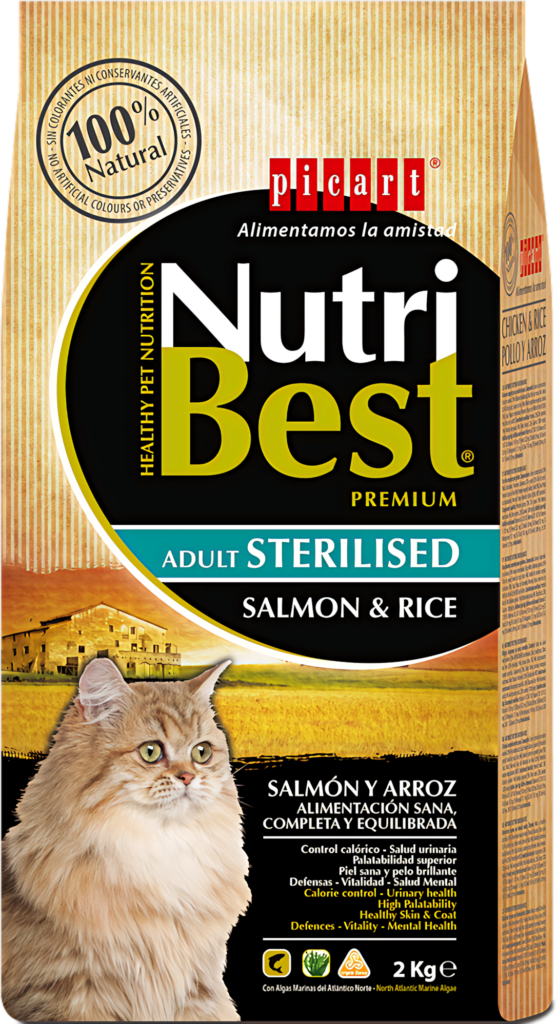 Nutri Best Cat Food Wallpaper: Salmon & Rice for Adult Cats