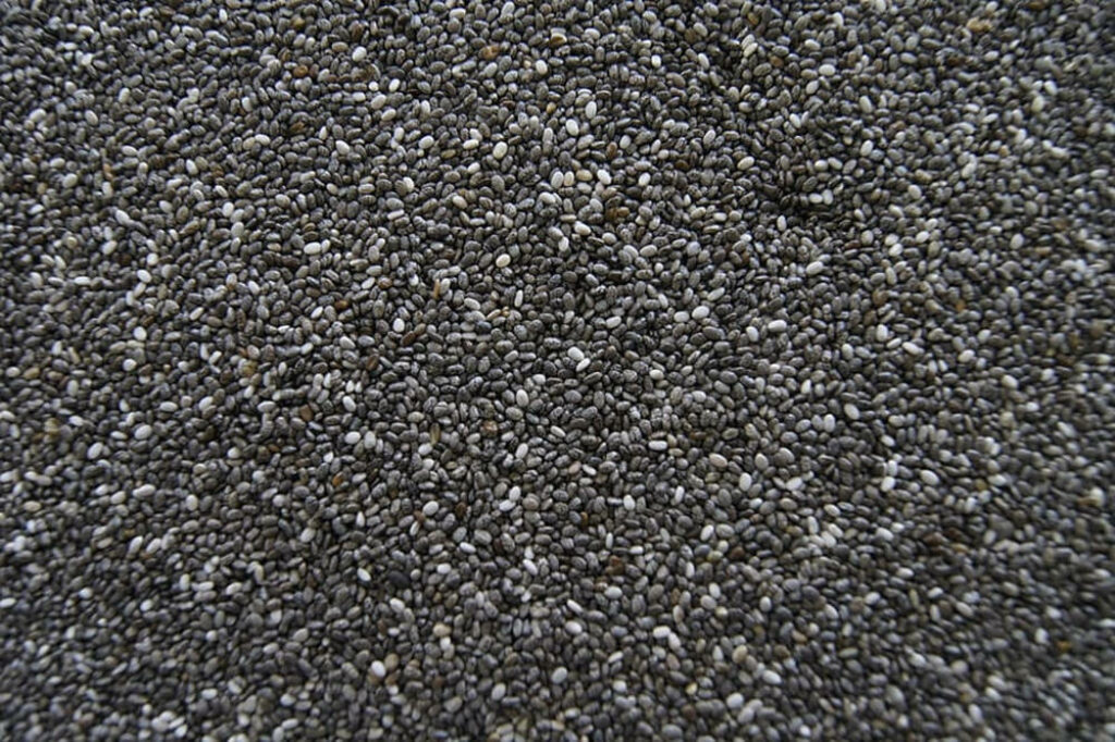 Nutritious Chia Seeds Close-Up Wallpaper - Natural Textured Background