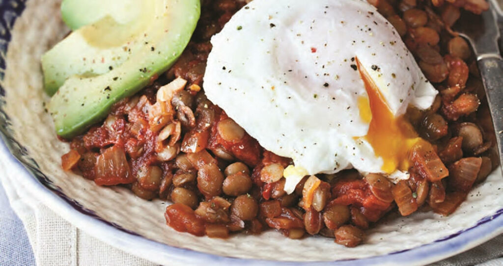 Wholesome Huevos Rancheros Wallpaper: Nutritious Meal Background
