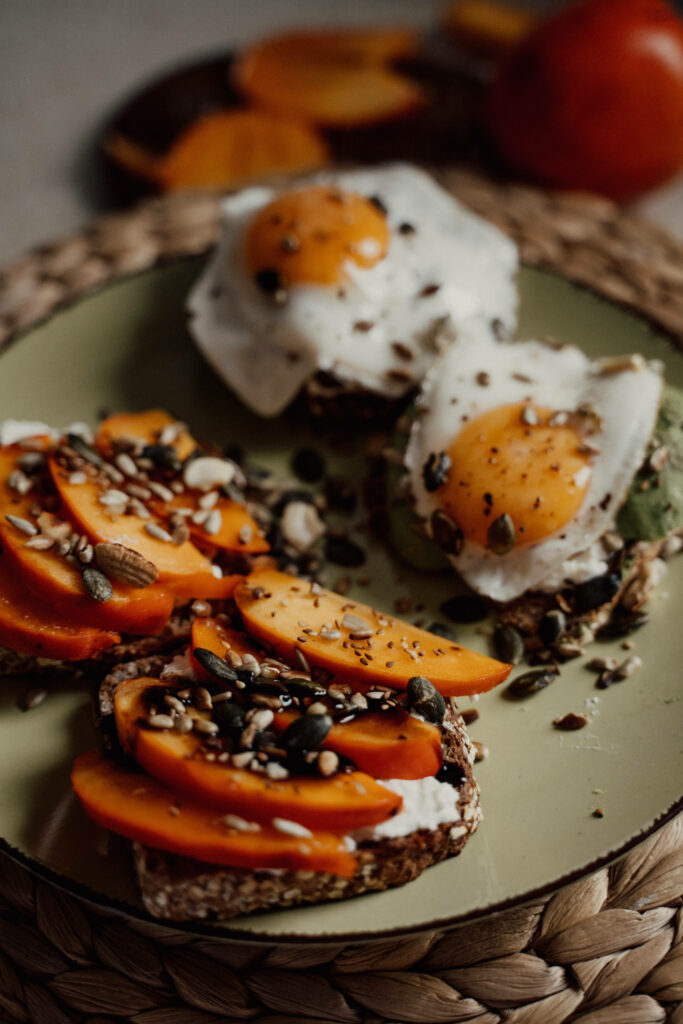 Delicious Sweet Potato Toast with Eggs & Seeds - Breakfast Wallpaper