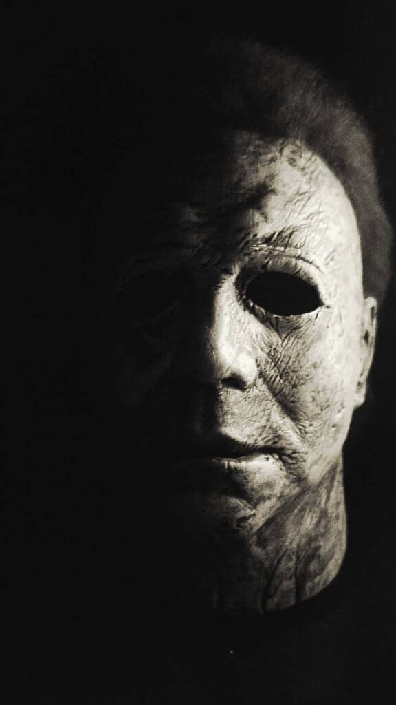 Menacing Mystery: The Obscured Countenance in Michael Myers' Phone Wallpaper