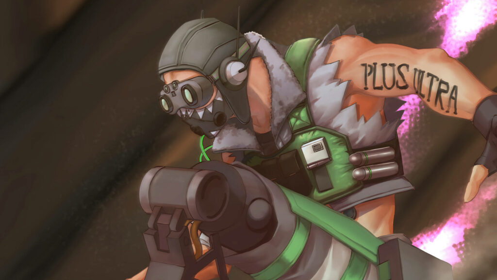 Octane Apex Legends sprinting with vibrant motion effects dynamic high-speed agility wallpaper