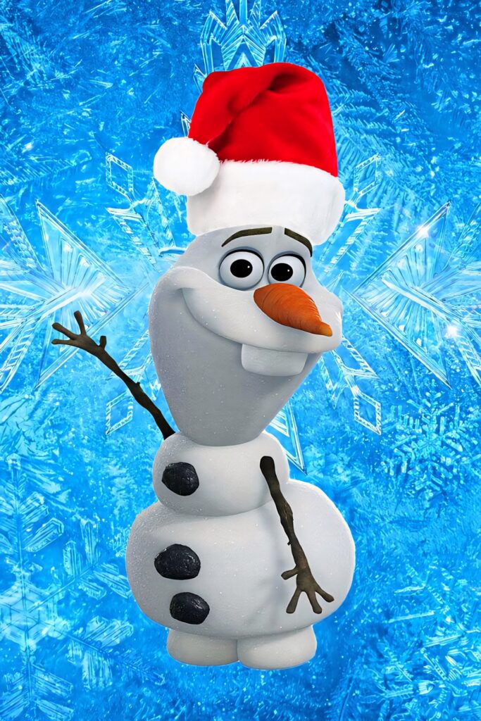 Olaf the Snowman Christmas Wallpaper for iPhone: Festive & Fun