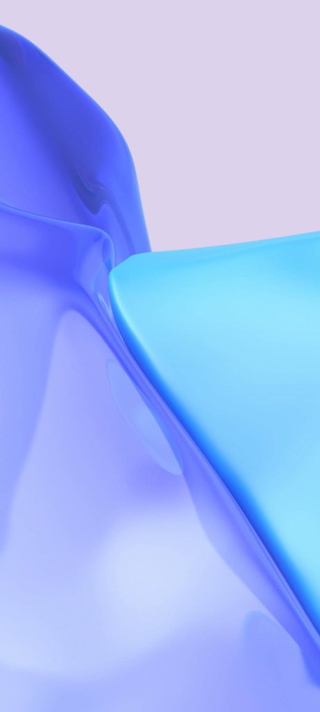 OnePlus Nord wallpaper with sleek 3D abstract design in blue and violet fluid curves background