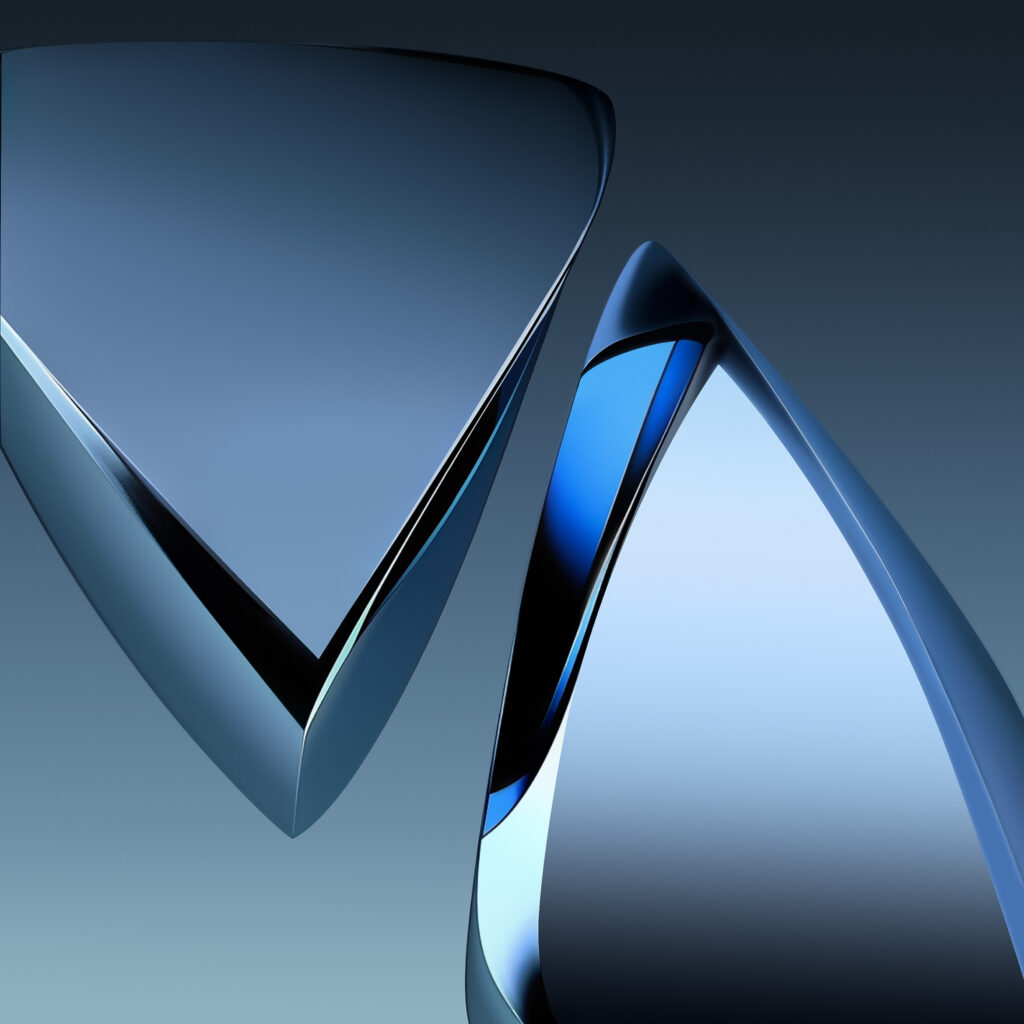 OnePlus OxygenOS 15 Wallpaper: Sleek Metallic Abstract Design