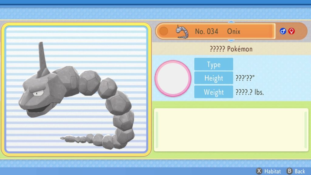 Onix Pokémon wallpaper with blue striped Pokédex interface high-resolution minimalist design