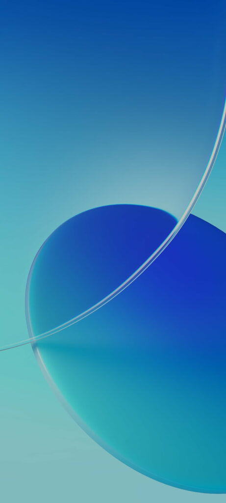Minimalist Blue Gradient Phone Wallpaper for RealmeUI Interface