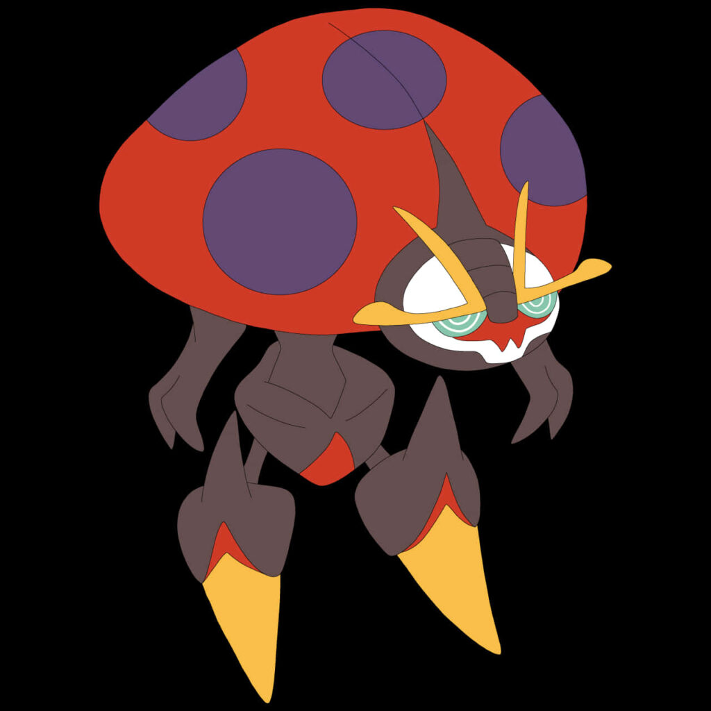 Futuristic Orbeetle Wallpaper: Stylish Bug/Psychic Pokémon Background