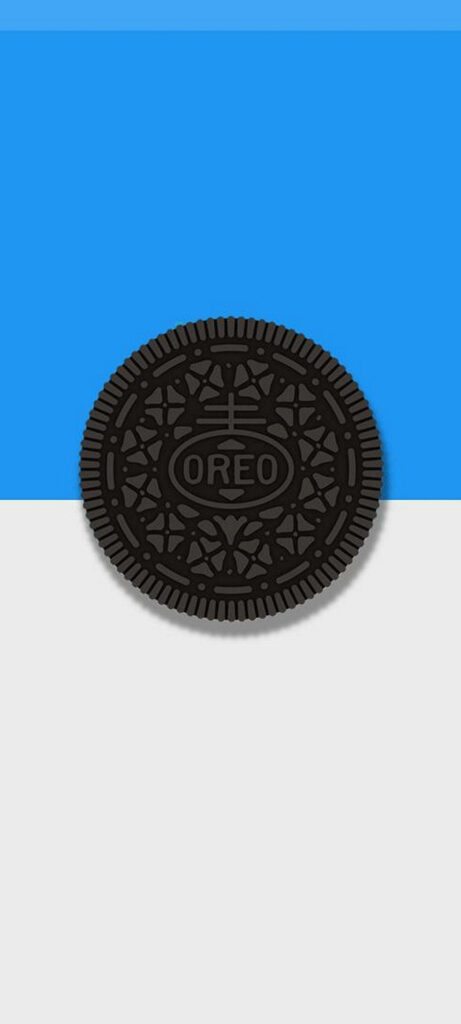 Oreo Cookie Temptation on a Sleek Blue-Gray Canvas - Samsung Galaxy Ultra Wallpaper