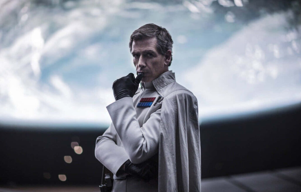Orson Krennic Wallpaper: Iconic Star Wars Character in Space Setting