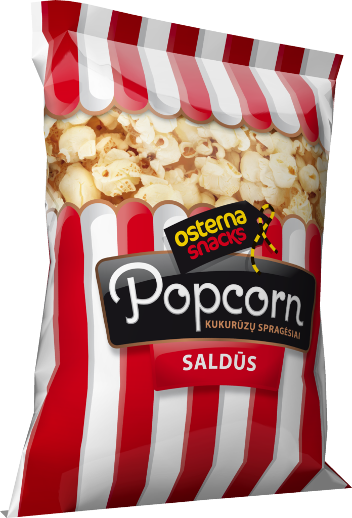 Osterna Sweet Popcorn Package - Red & White Design Wallpaper