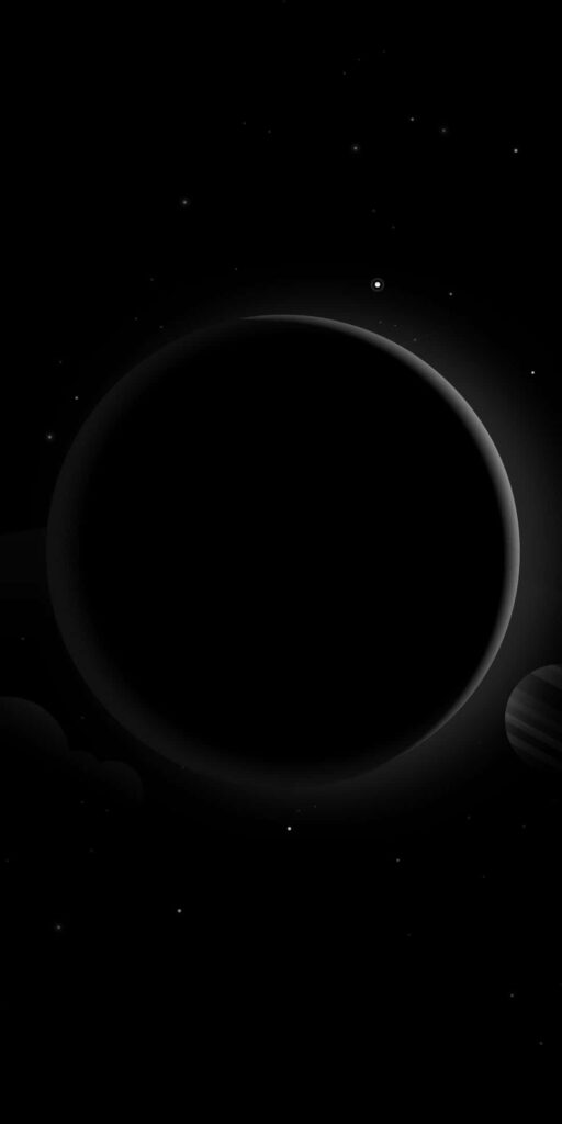 Enchanting Outer Space Wallpaper: Shadows & Starry Adventure
