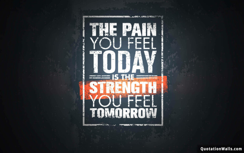 Motivational typography wallpaper with bold white text on dark grunge background inspiring resilience
