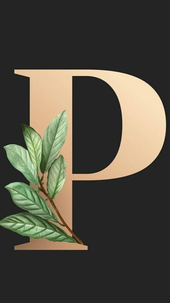 Pristine Pictorial Patterns: HD Wallpaper with P Letter Vector Design