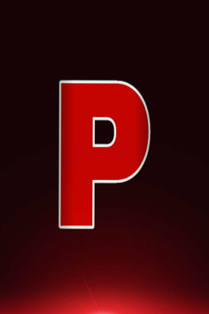 P is for Powerful: An HD Phone Wallpaper of the Majestic Letter P