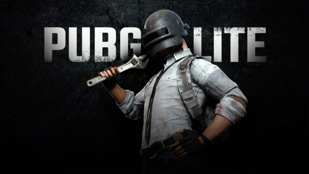 Immersive 2560x1440 Pubg Lite Logo Display: Dazzling Background for Thrilling Gaming Experience Wallpaper