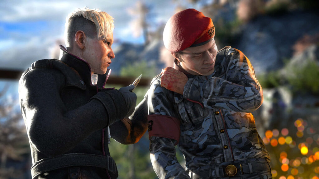 Far Cry 4 Wallpaper: Pagan Min Holding Knife in Menacing Grip