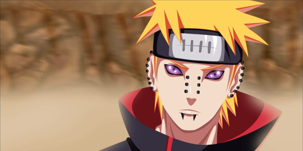 Pain Unleashed: Nagato's Epic Battle in Naruto Shippuden Visual Wallpaper