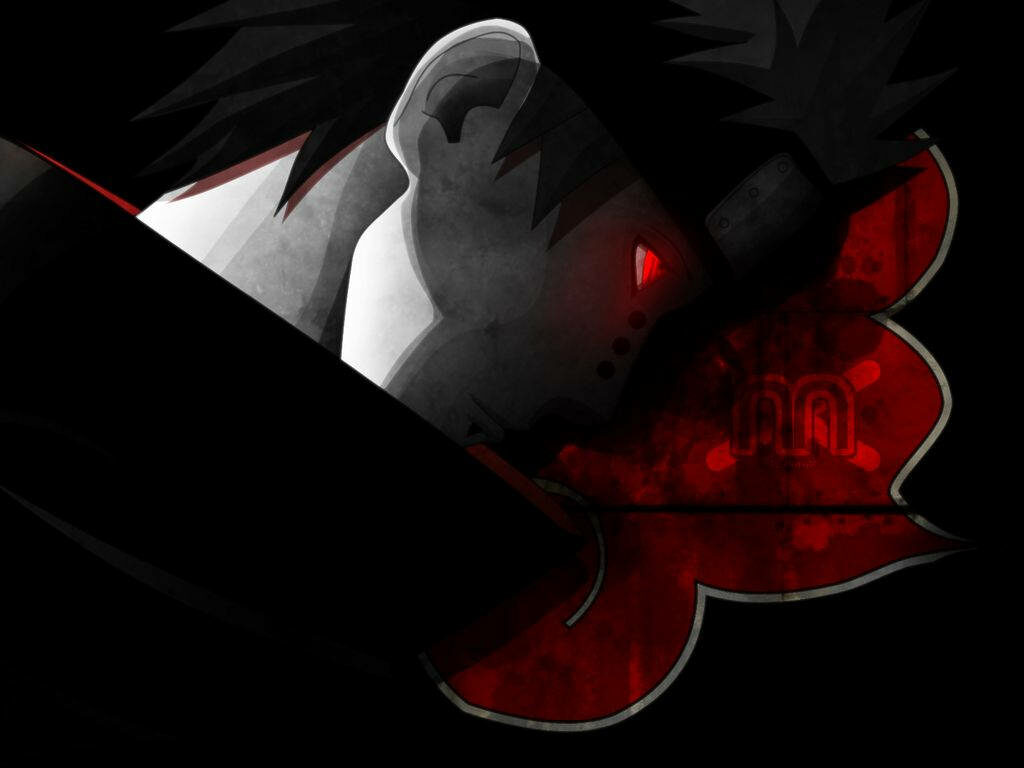 Evil Incarnate: The Sinister Gaze of Pain Piercing through Akatsuki's Marred Legacy Wallpaper