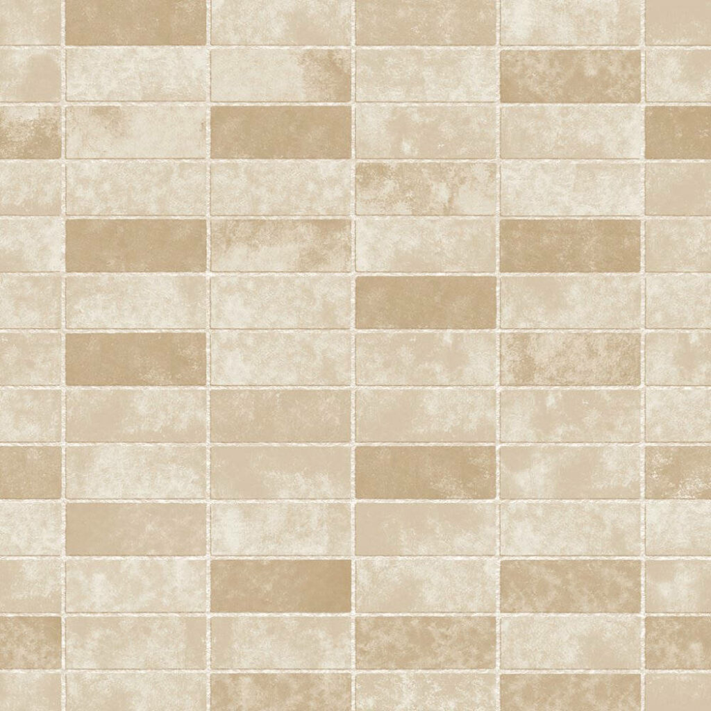 Soft Pale Brown Ceramic Tile Wallpaper: Modern Textured Background