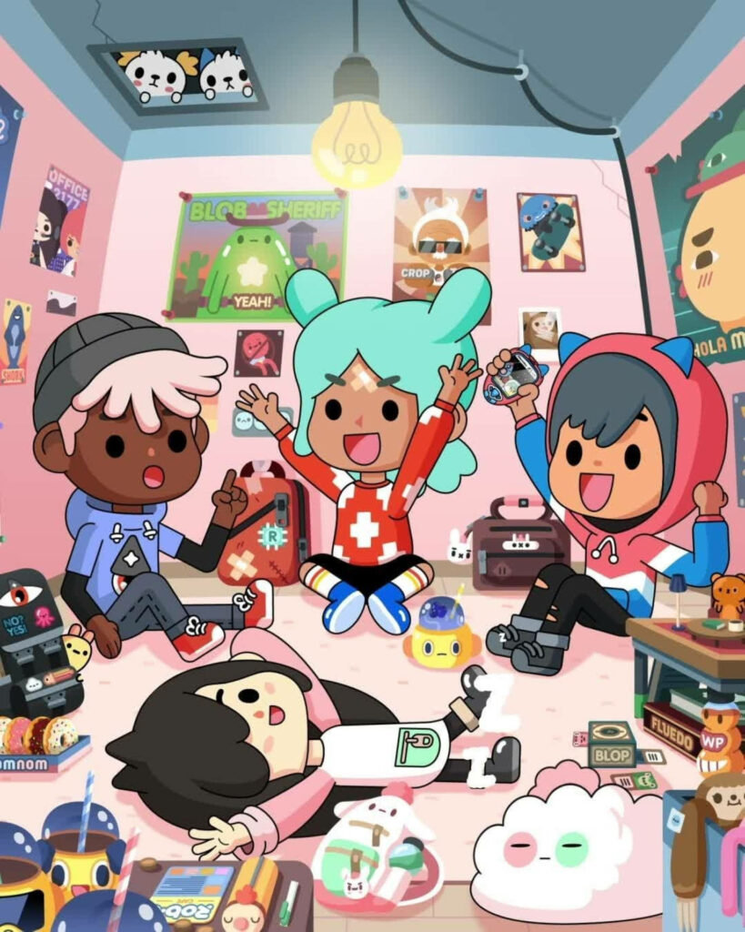 Toca Time: A Night of Fun and Play with Toca Boca Characters! Wallpaper