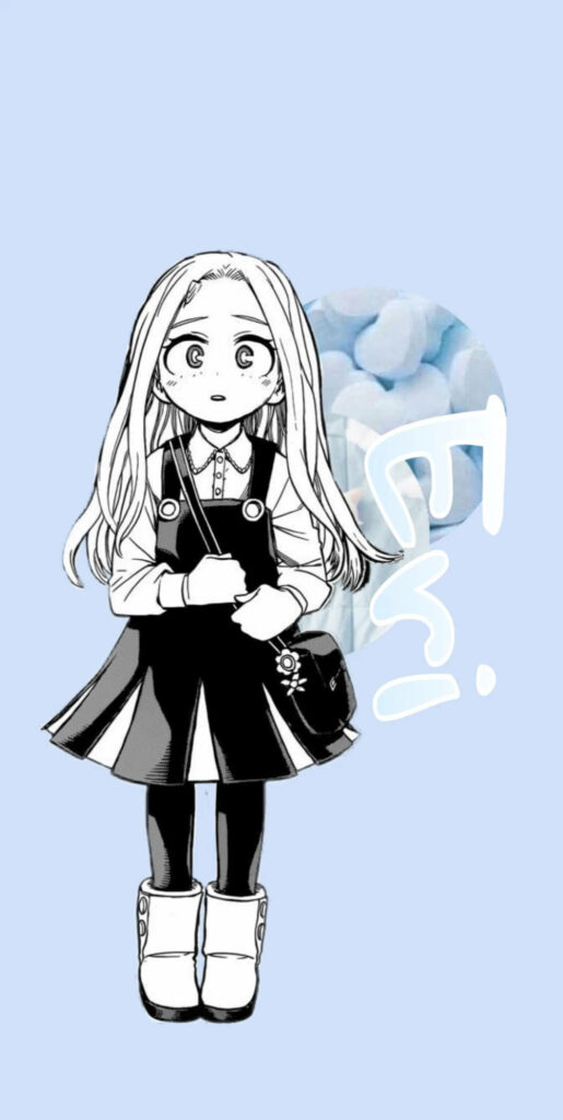 Soft Pastel Blue Eri Wallpaper: Delicate Monochrome Design