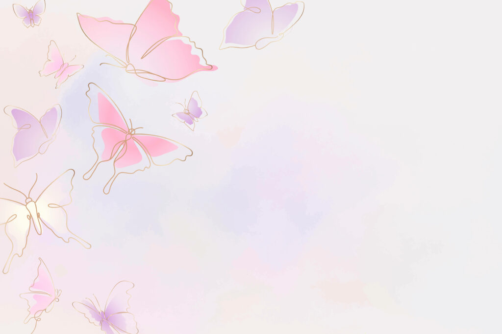Pastel Butterfly Wallpaper: Serene, Calming Background Design