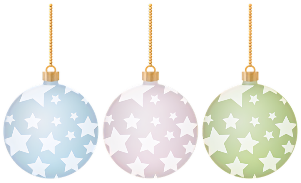 Pastel Christmas Ornaments Wallpaper: Charming Star Pattern Design