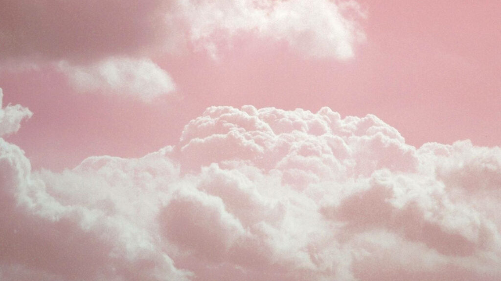 Pastel Pink Dream: Blissful Clouds Drifting in the Aesthetic Sky Wallpaper