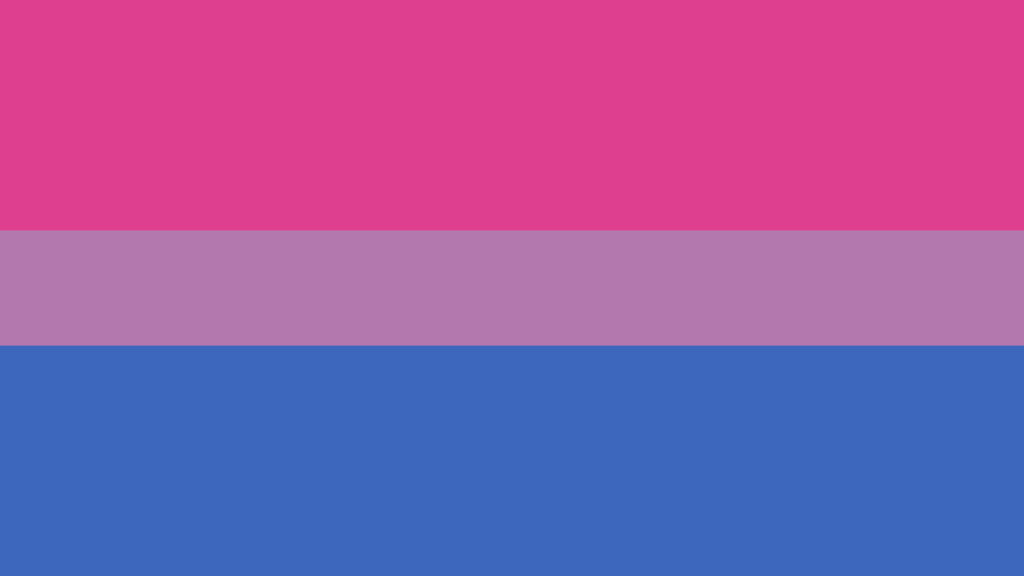 Subtle Pastels: A Bisexual Flag Wallpaper in Shades of Blue, Purple, and Pink