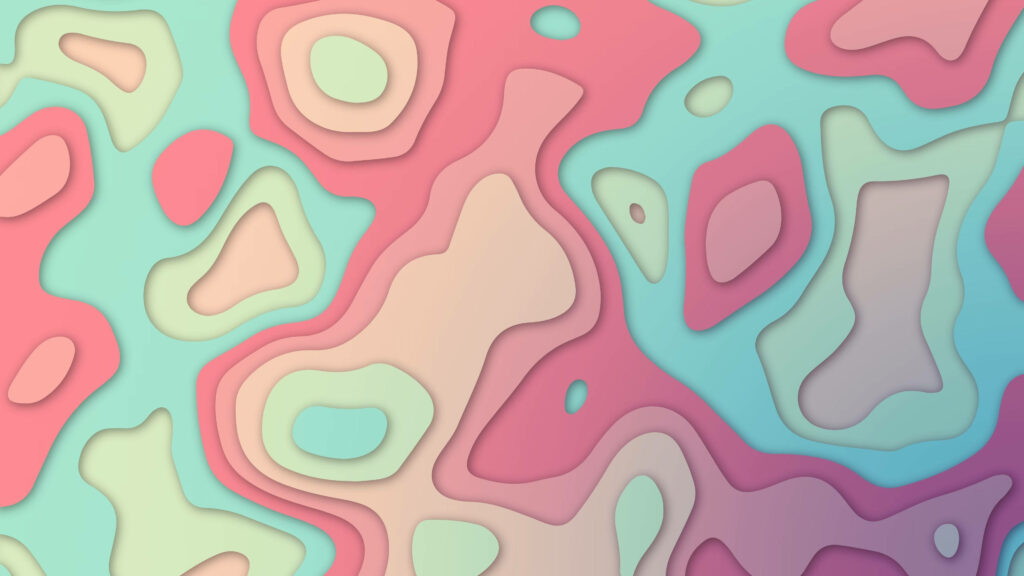 Abstract Harmony: Pastel Delights - Captivating Laptop Background in a Tumblr-inspired Pastel Aesthetic Wallpaper
