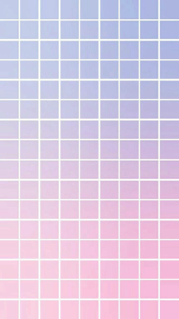 Pastel Perfection: A Purple and Pink Gradient Grid Aesthetic Wallpaper