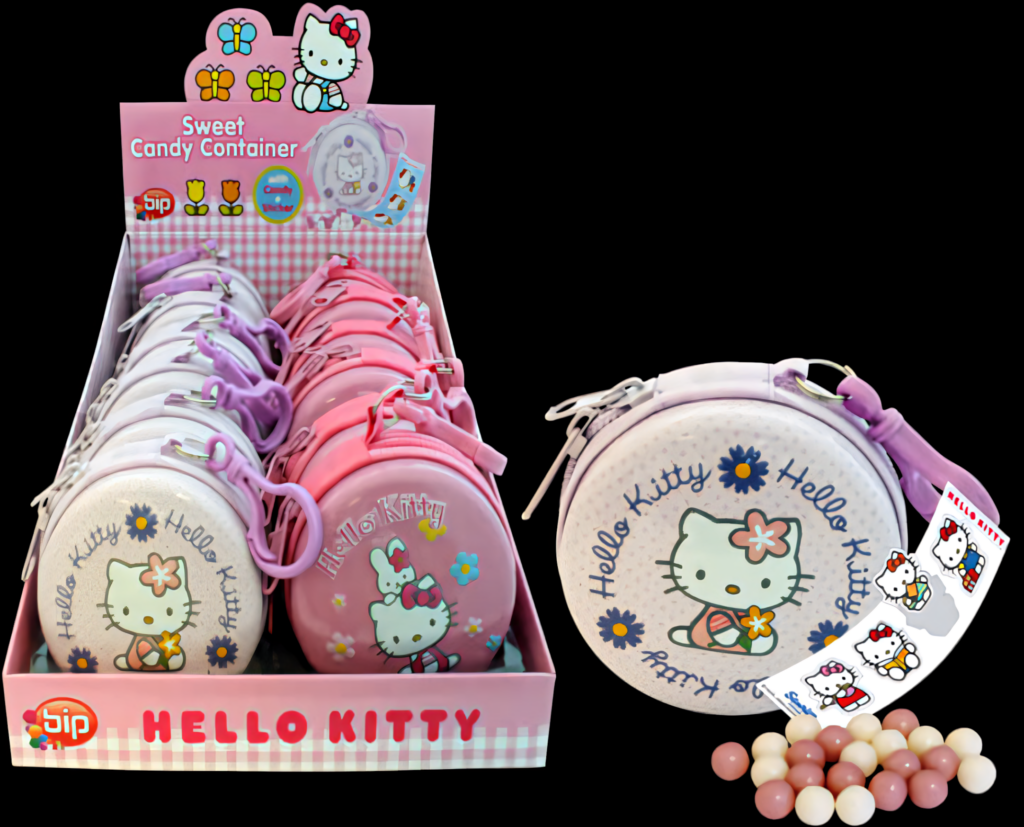 Hello Kitty Candy Containers: Perfect Pastel Party Wallpaper