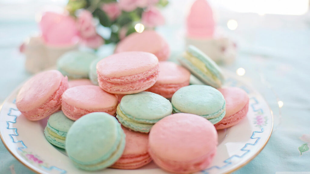 Soft and Colorful: Elevate Your Workspace with a Lively Pastel Desktop Vibe Wallpaper