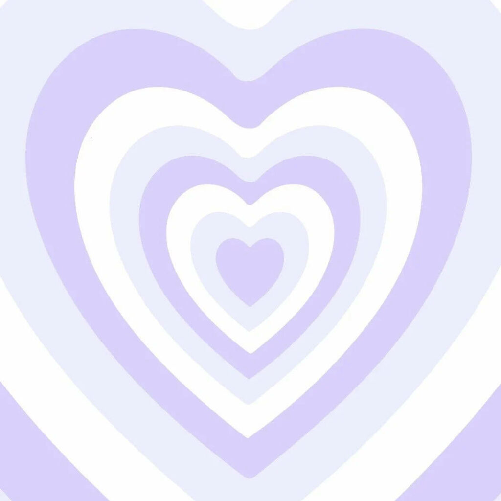 Calming Pastel Purple Heart Wallpaper - Elegant Background Design