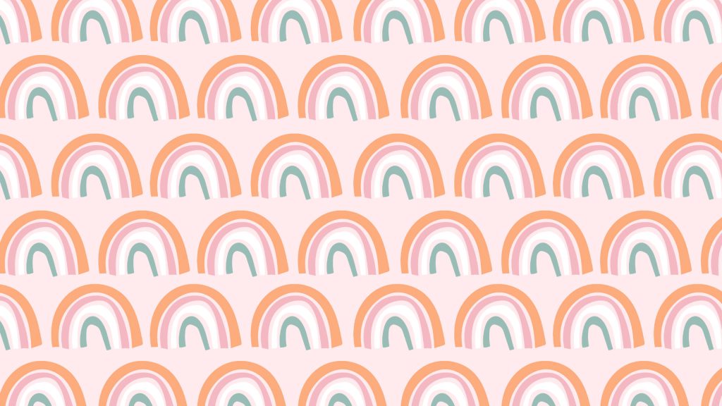 Seamless pastel rainbow pattern wallpaper 2560x1440 minimalist summer desktop background