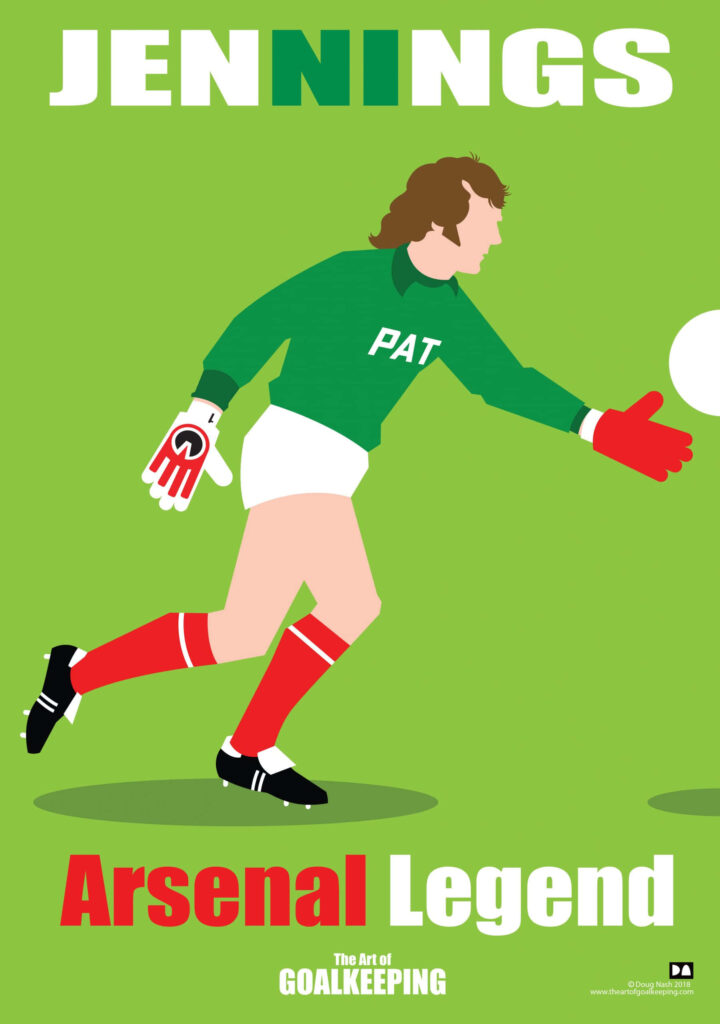 Pat Jennings Wallpaper: Art of Goalkeeping for Arsenal Fans