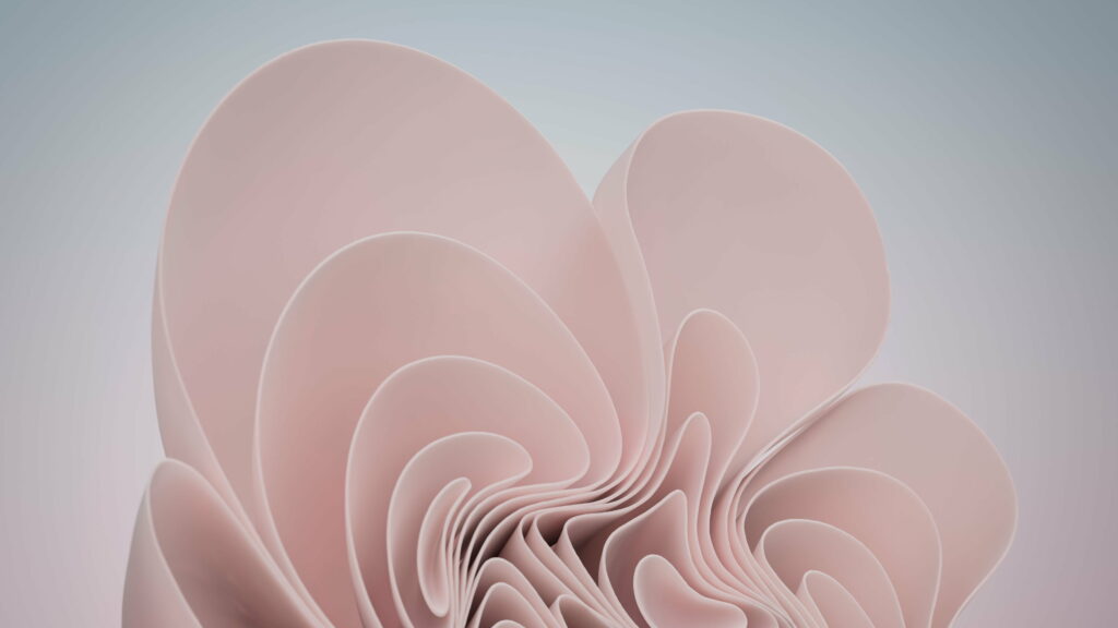 Peachy Windows 11: An Artistic 4K Digital Wallpaper Delight!