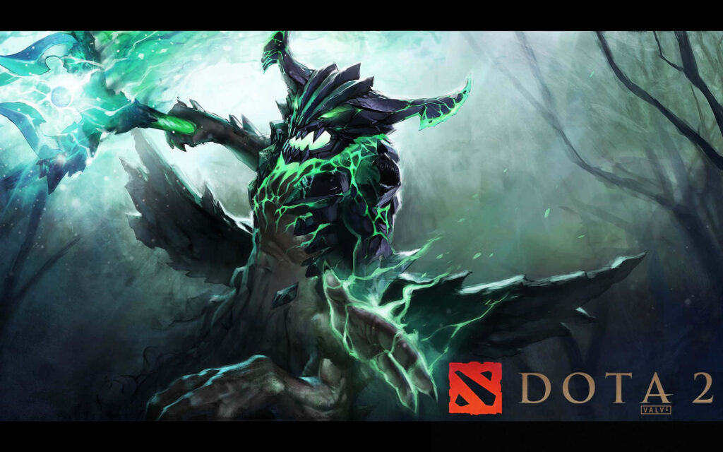 Neon Green Encounter: The Enigmatic Outworld Devourer Dominates in 1080p Wallpaper