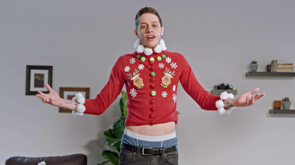 Pete Davidson's Humorous Scene in Festive Sweater | Funny Or Die Wallpaper