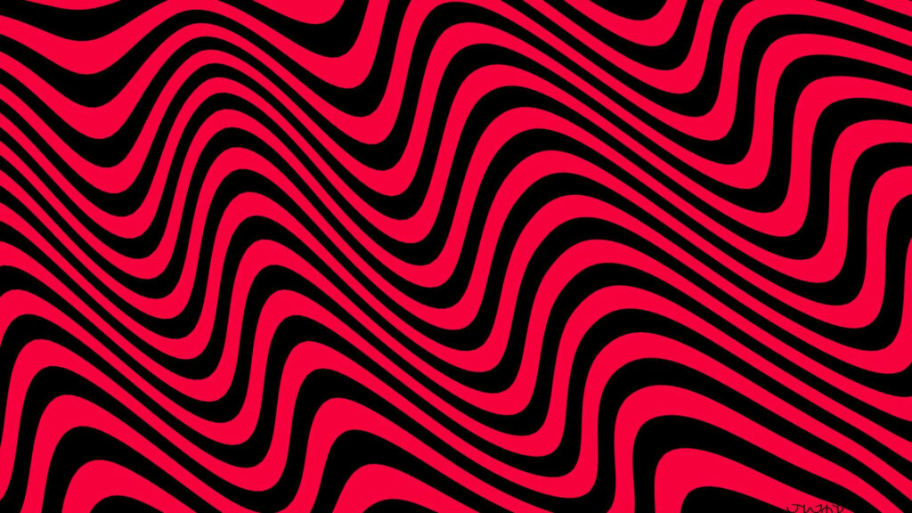 Pewdiepie red and black wavy pattern wallpaper bold dynamic background design