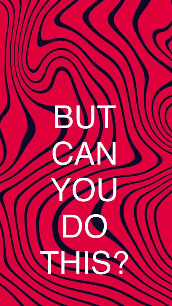 PewDiePie wallpaper with bold black waves on red background and large white BUT CAN YOU DO THIS text