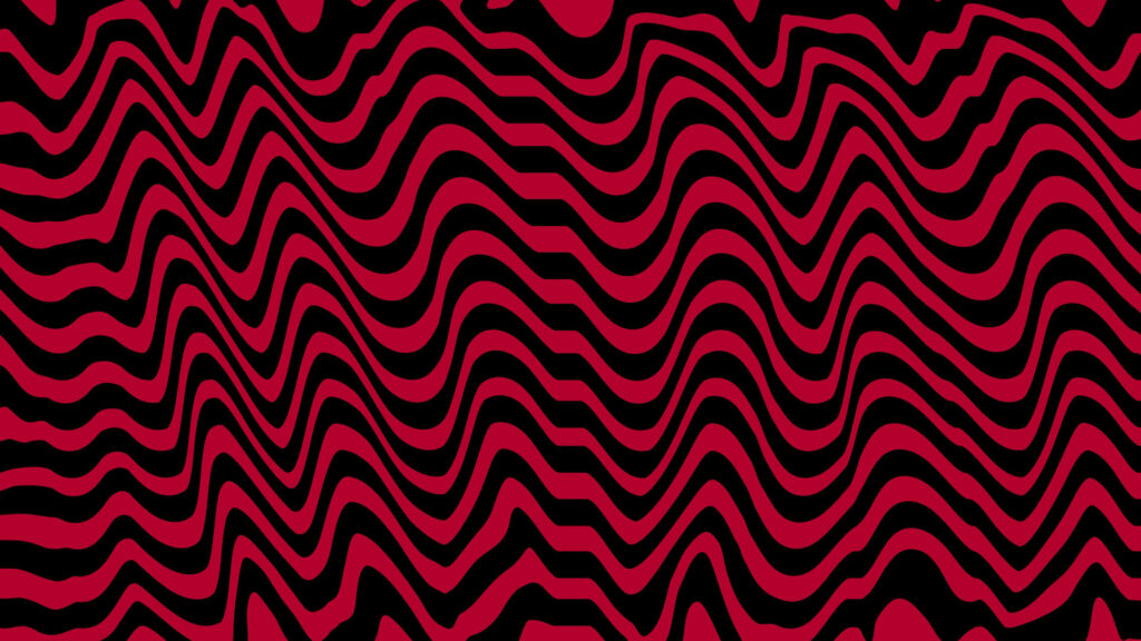 Wavy red and black pattern inspired by Pewdiepie iconic style bold trippy wallpaper background