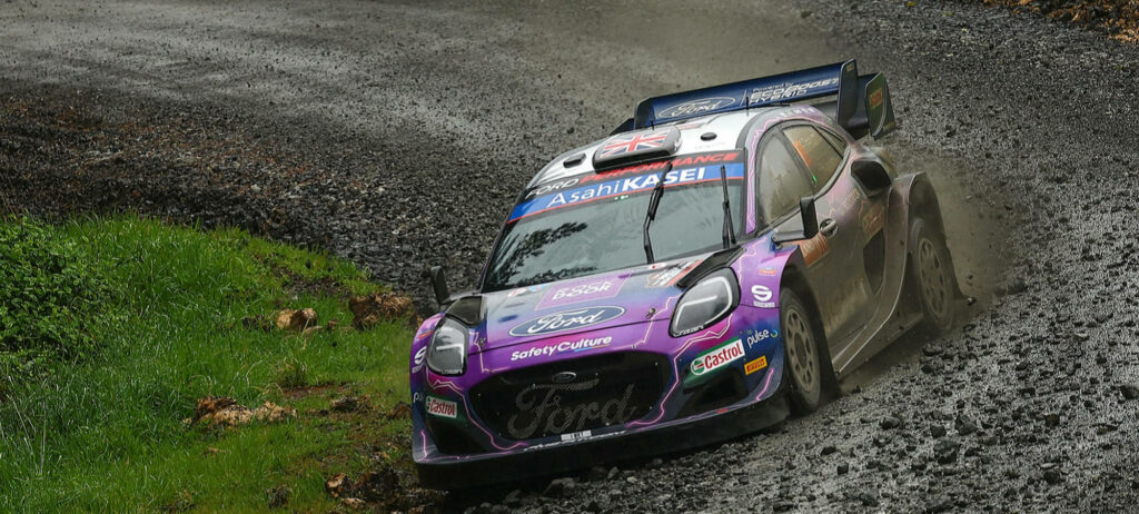 Pierre Louis Loubet in M-Sport Ford: Exciting Rally Racing Wallpaper