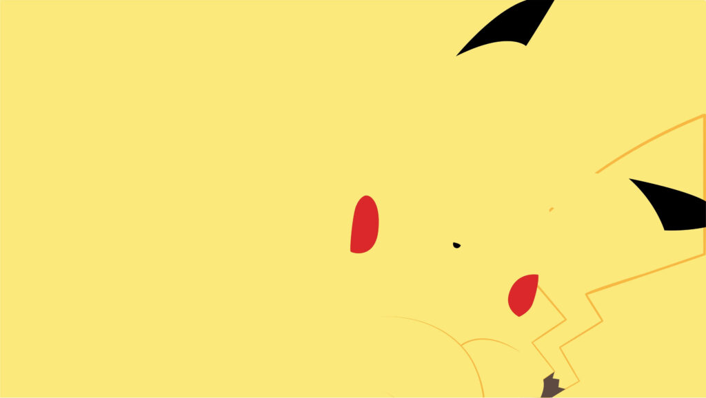 Pikachu's Adorable Aesthetic: Embracing Cuteness in Pokemon Vector Art Wallpaper