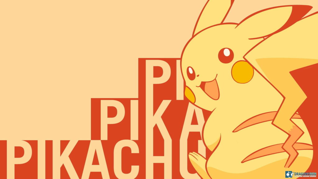Pikachu's Digital Journey: A Pokémon Illustration with a HD Wallpaper Background & Video Game Vibes